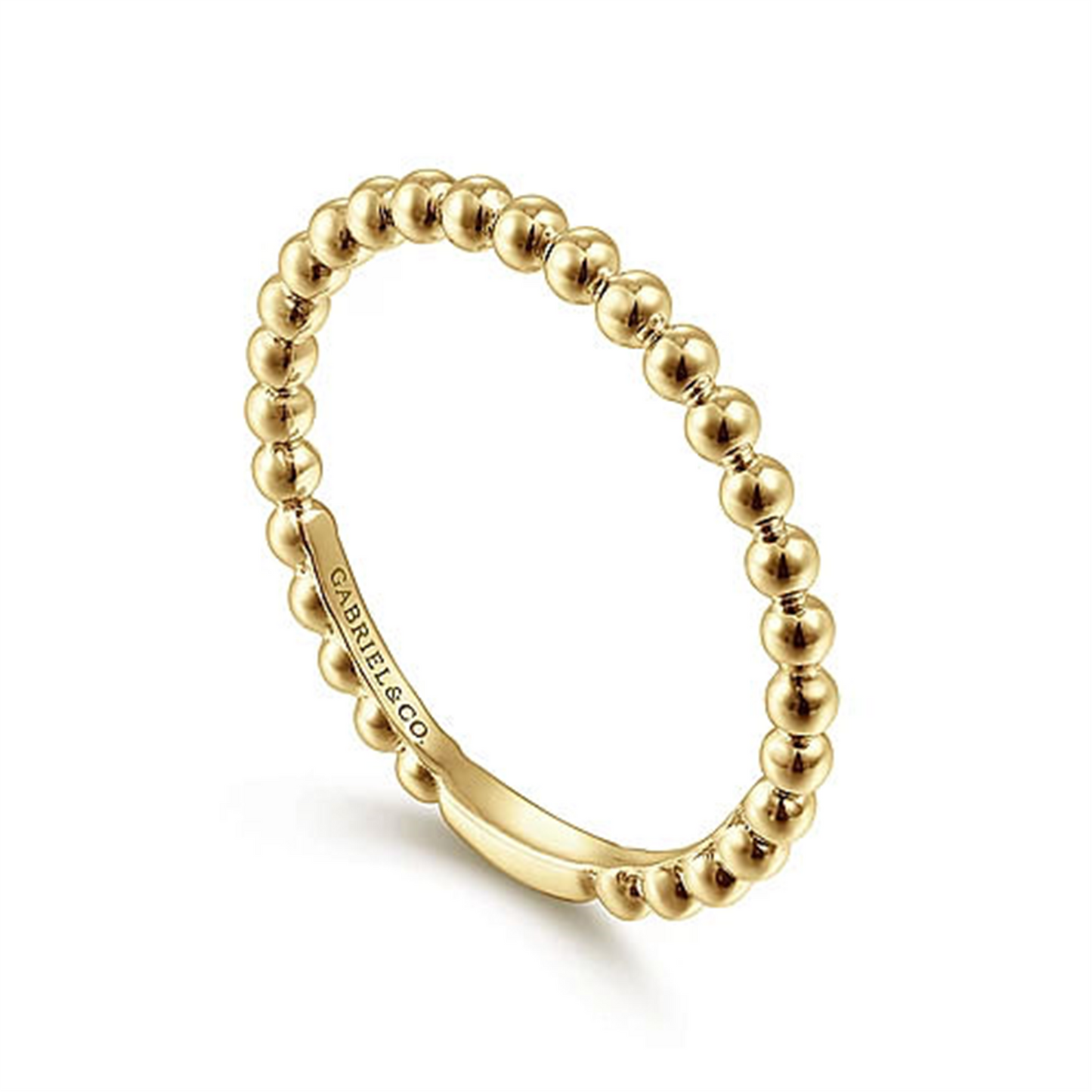 Gabriel & Co. Bujukan Gold Beaded Stackable Ring