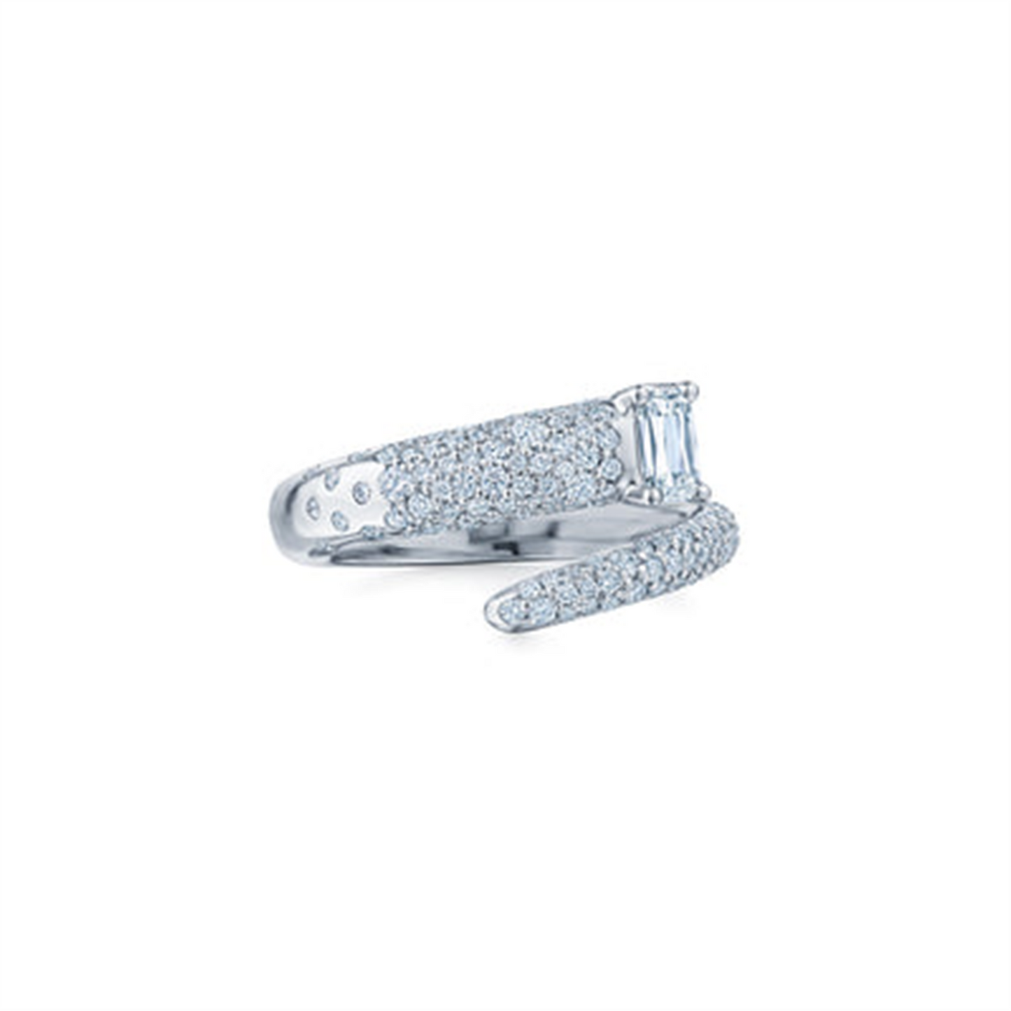 Kwiat Cobblestone Ashoka Pave Diamond Wrap Ring
