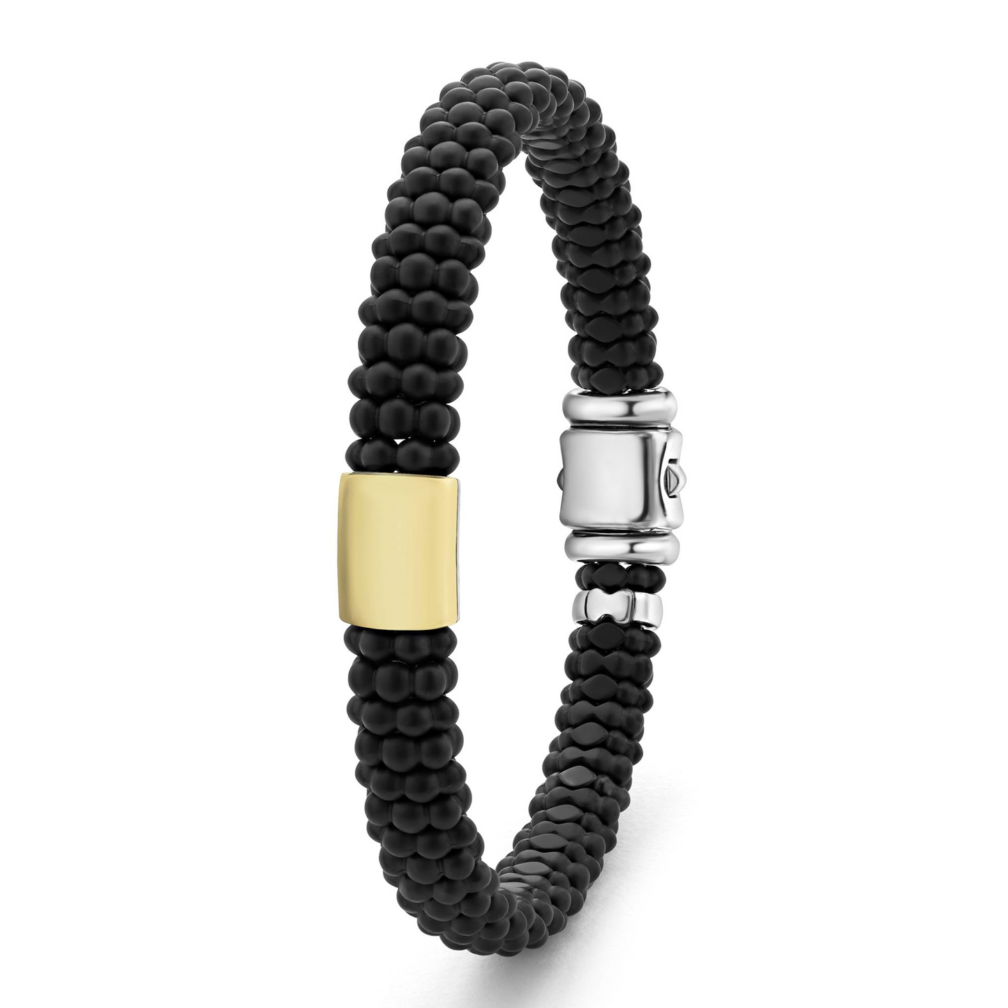 Lagos 18k Gold Matte Ceramic Beaded Bracelet