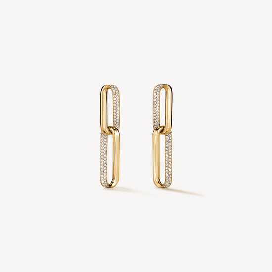 Hearts on Fire Inside/Out Diamond Drop Earrings in 18k Yellow Gold