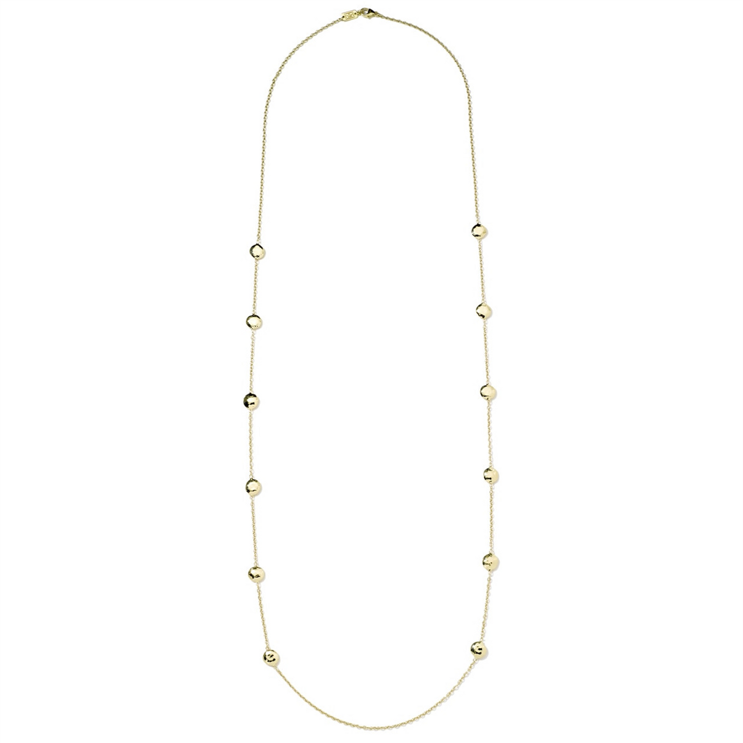 Ippolita Long Hammered Gold Pinball Layering Necklace