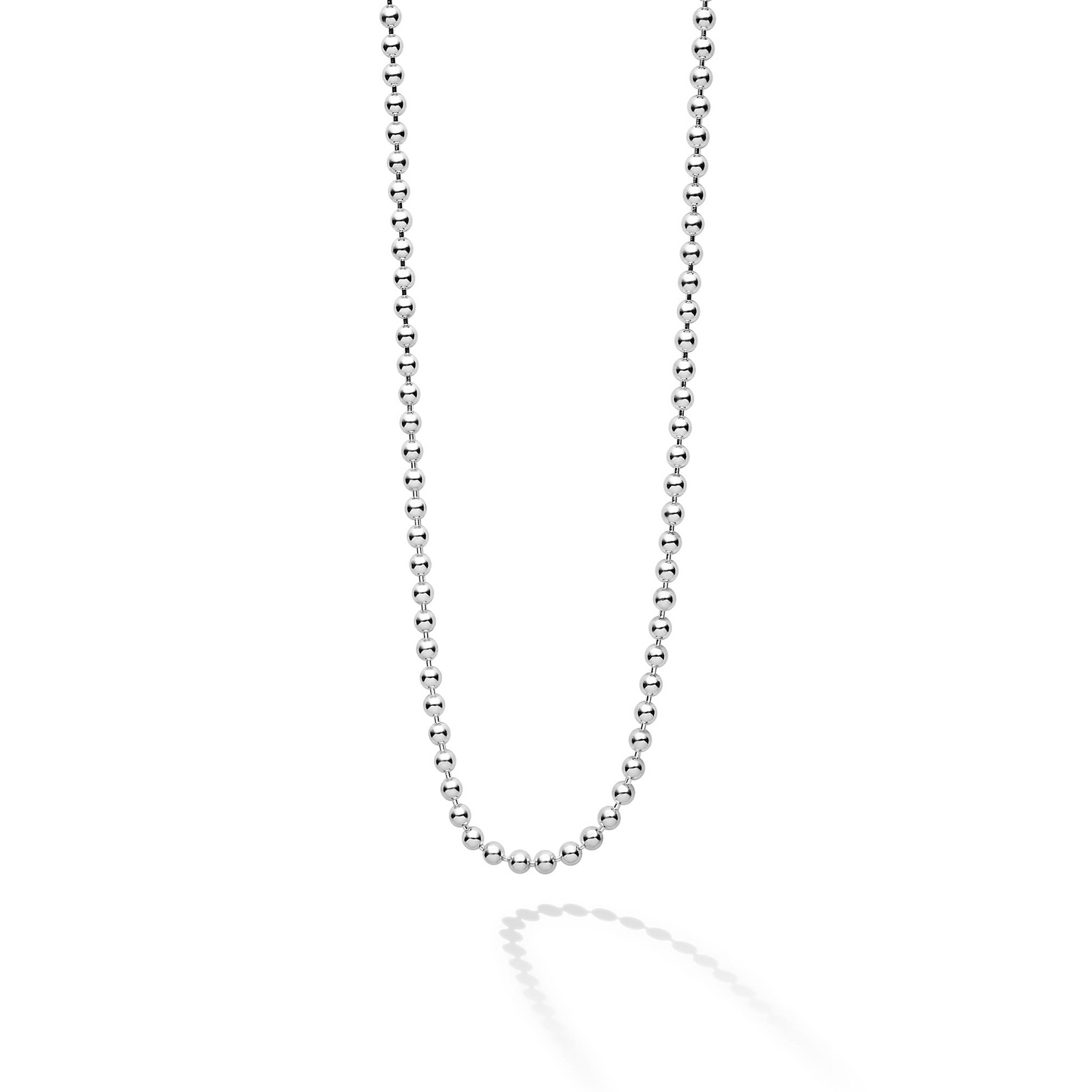 Lagos Beaded Chain Necklace in Sterling Silver - 22"