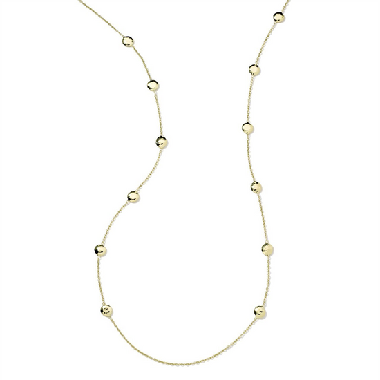 Ippolita Long Hammered Gold Pinball Layering Necklace