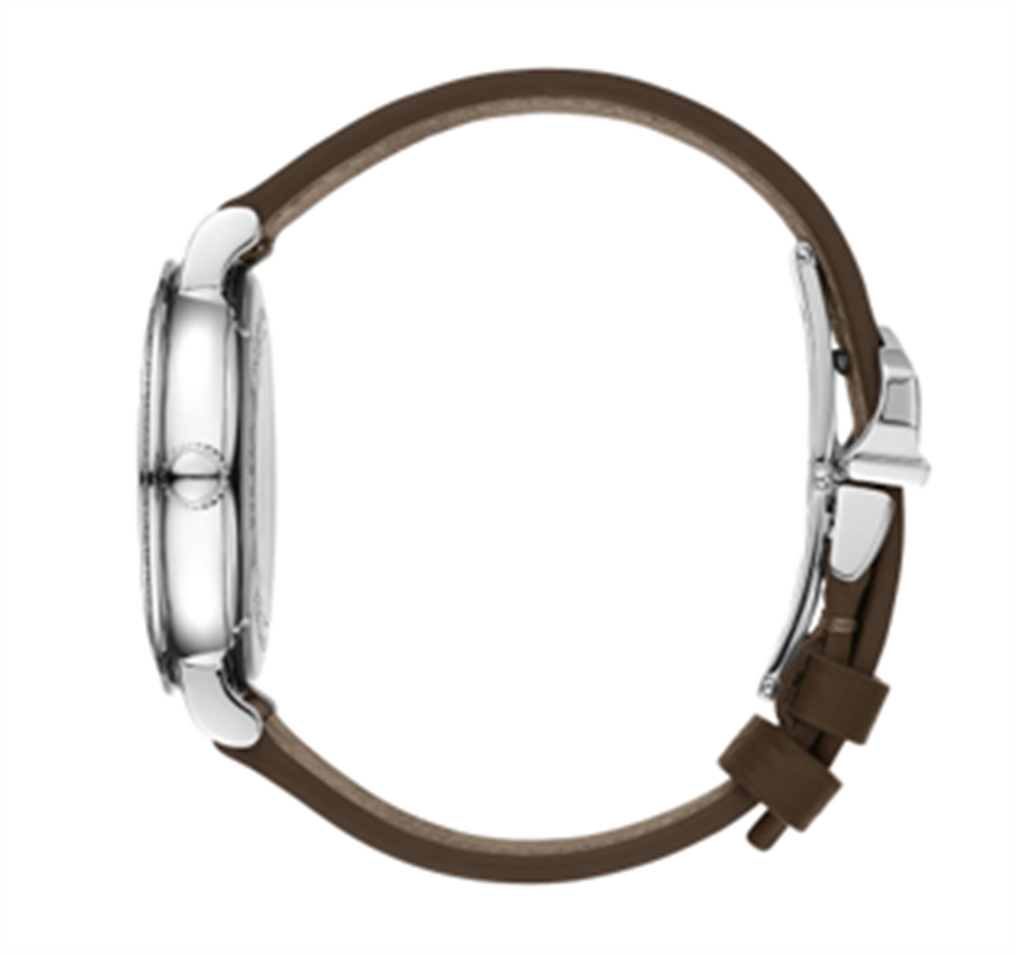 IWC Schaffhausen Stainless Steel Portofino Automatic Day & Night 34 w/ Silver Dial and Taupe Calf Strap