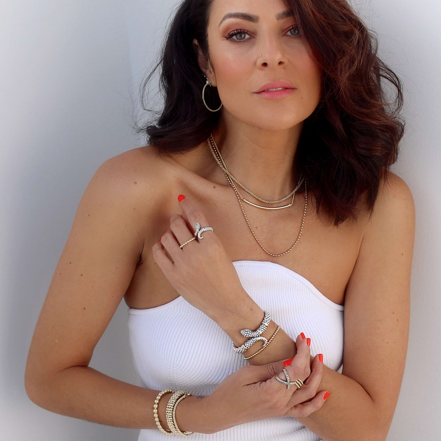Lagos 18K Gold Bead Bracelet