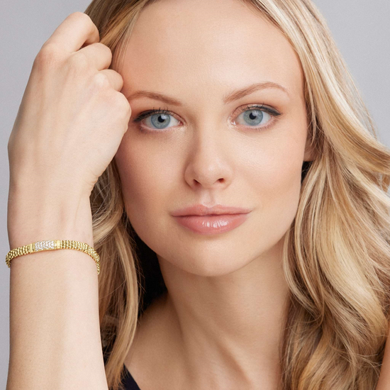 Lagos 18k Gold Diamond Bracelet