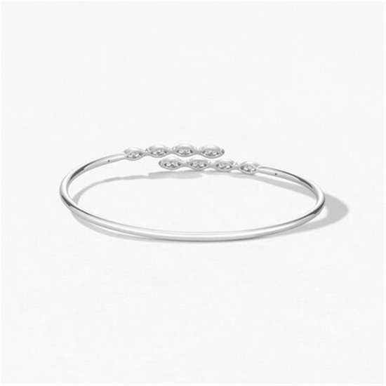 Hearts on Fire Aerial Marquis Flexi Bangle in 18k White Gold