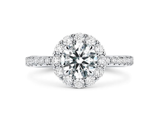 Hearts on Fire Platinum Vela Solitaire Engagement Ring