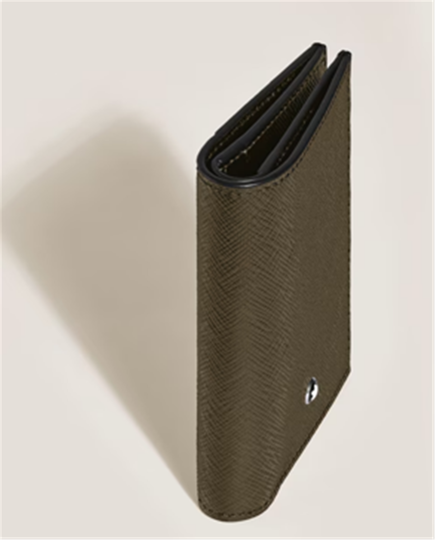 Montblanc Mini Wallet 4cc in Khaki Sartorial Leather