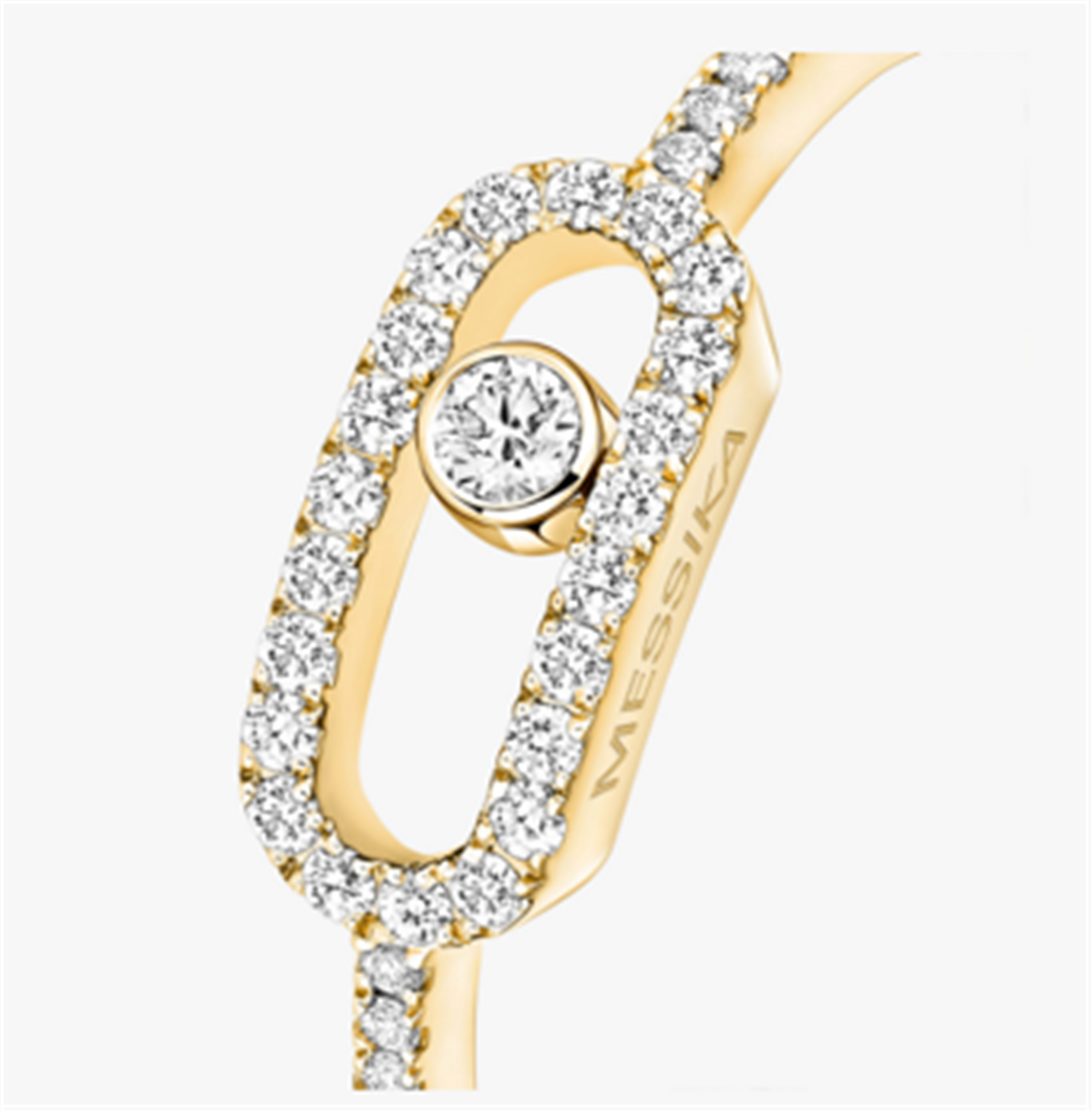 Messika Move Uno Diamond Pavé Ring in 18k Yellow Gold