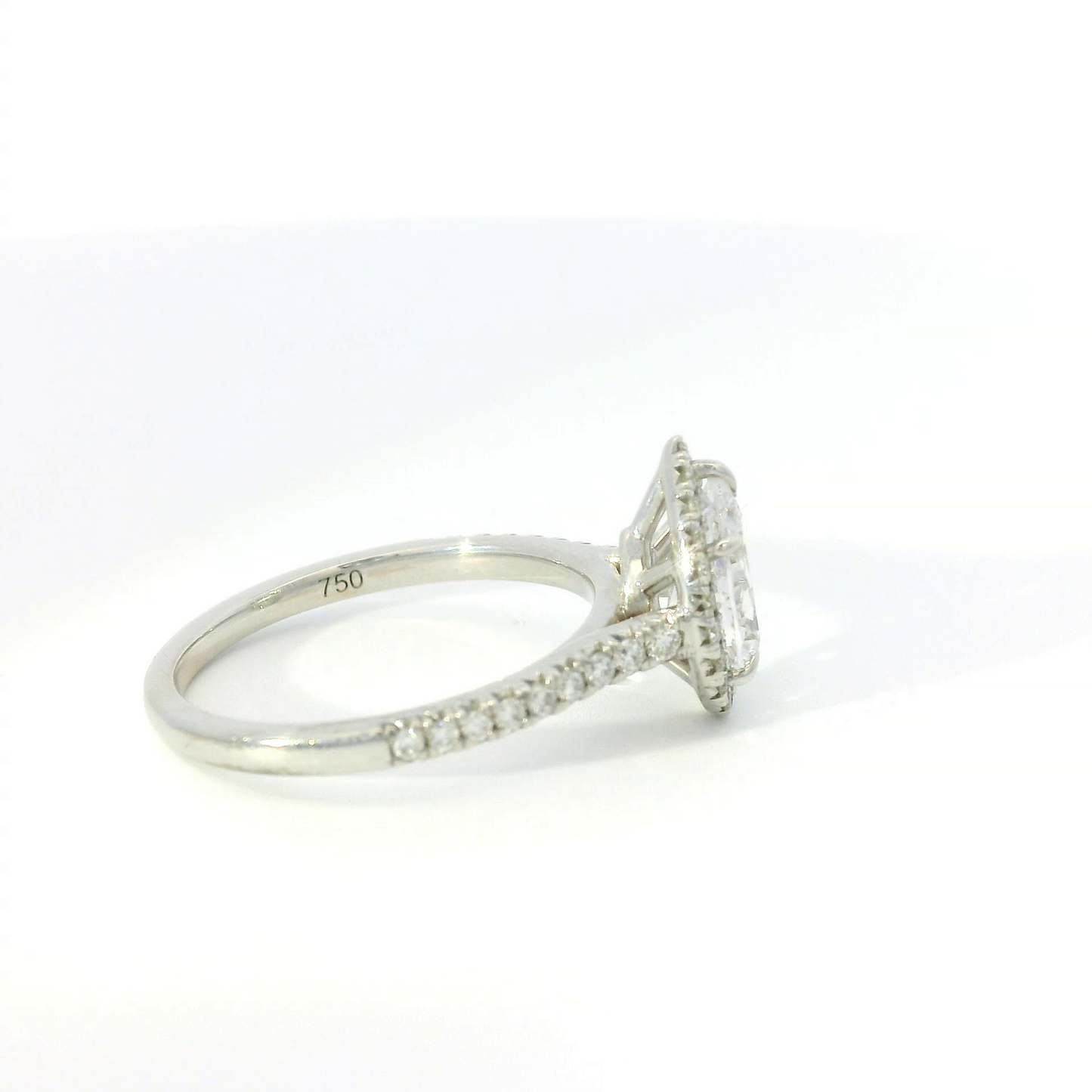 Couture Halo Pear Shaped Engagement Ring Setting