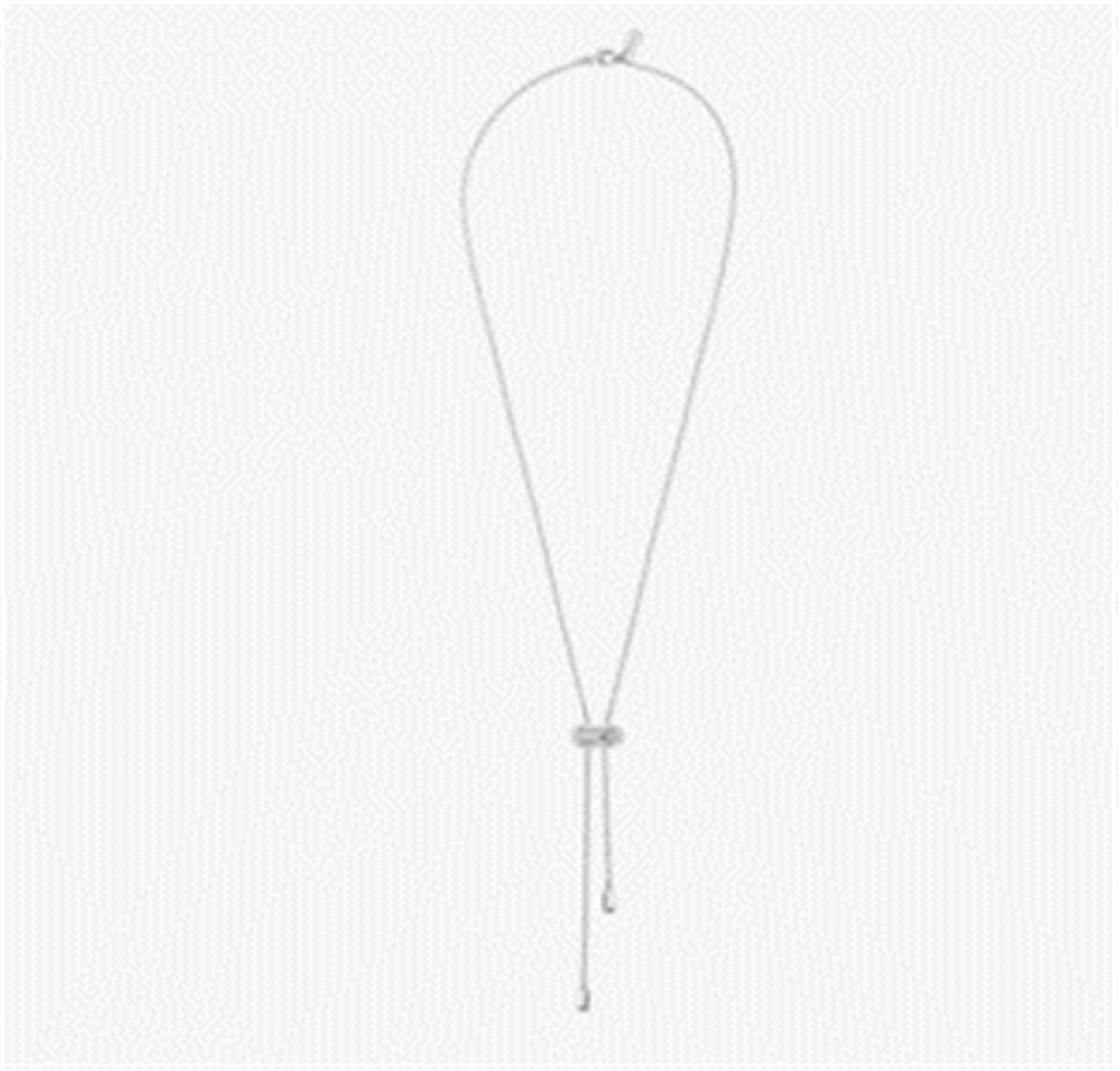 Messika Moderniste Tie Necklace w/ Diamonds in 18k White Gold