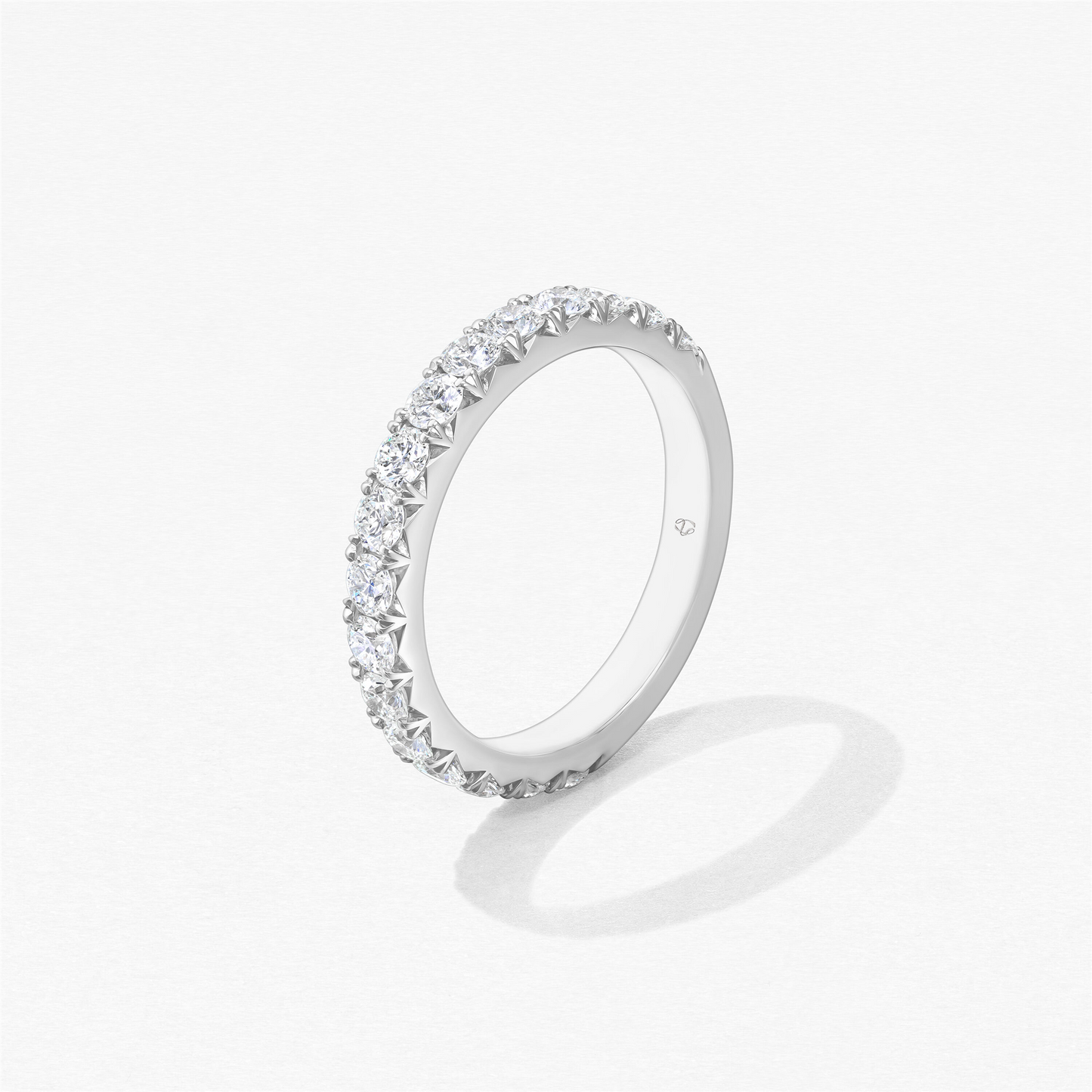 Hearts On Fire Vela French Cut Pave Band in 18k White Gold