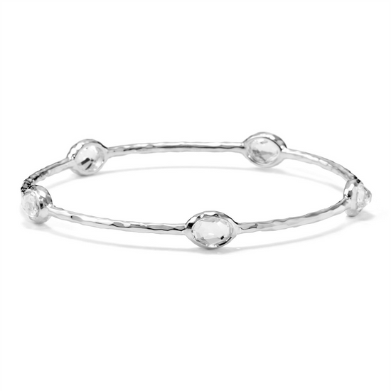 Ippolita Silver 5-Stone Bangle Bracelet