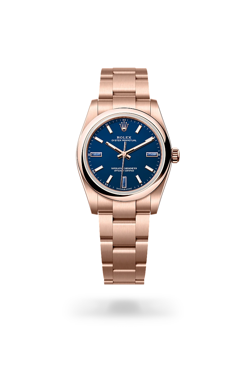Rolex Oyster Perpetual 34 in Oyster, 34 mm, Everose gold