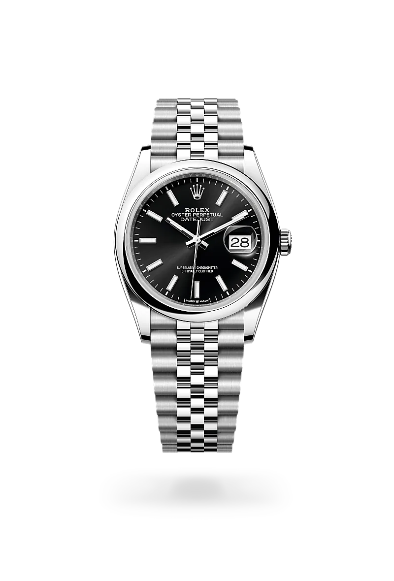 Rolex Datejust 36 in Oyster, 36 mm, Oystersteel