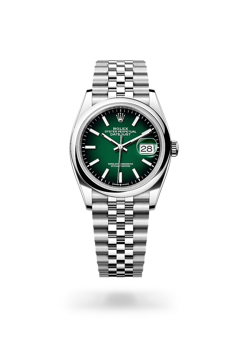 Rolex Datejust 36 in Oyster, 36 mm, Oystersteel