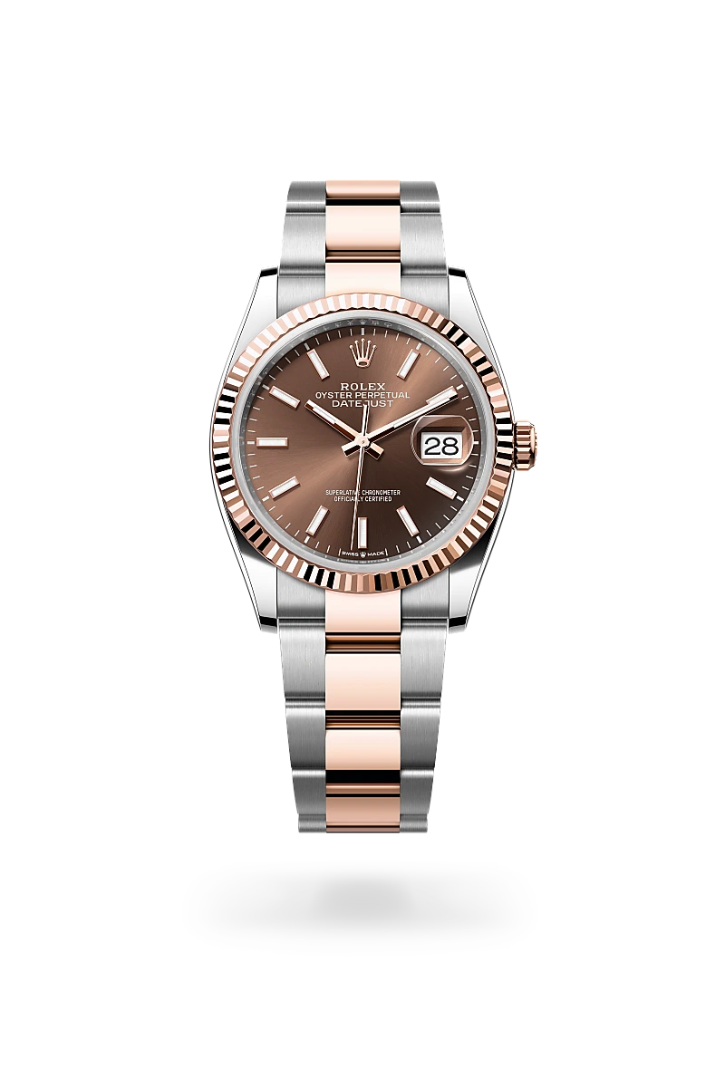 Rolex Datejust 36 in Oyster, 36 mm, Oystersteel and Everose gold