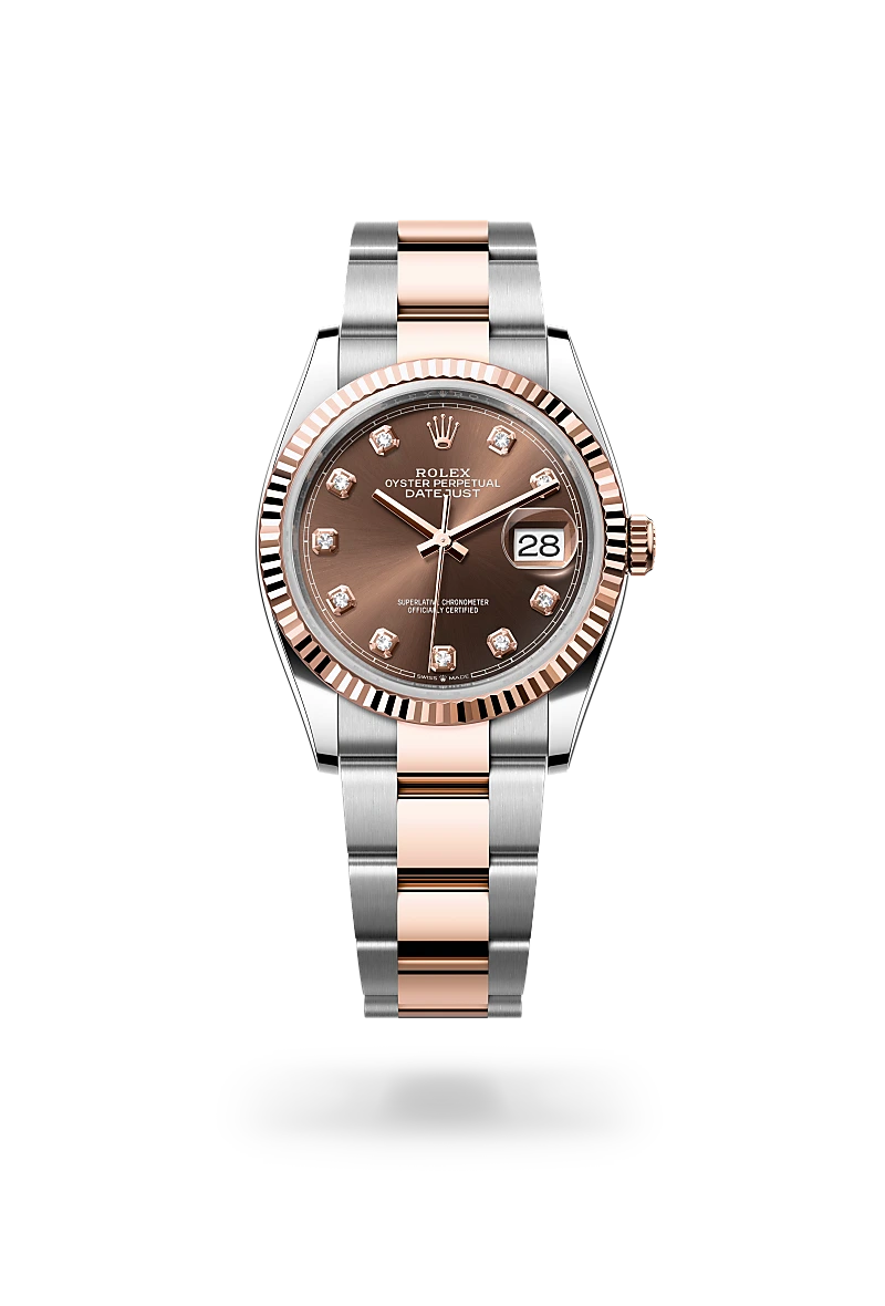 Rolex Datejust 36 in Oyster, 36 mm, Oystersteel and Everose gold
