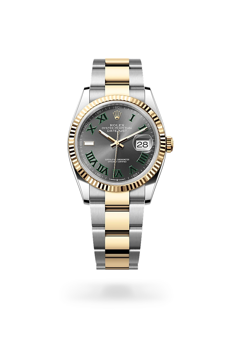 Rolex Datejust 36 in Oyster, 36 mm, Oystersteel and yellow gold