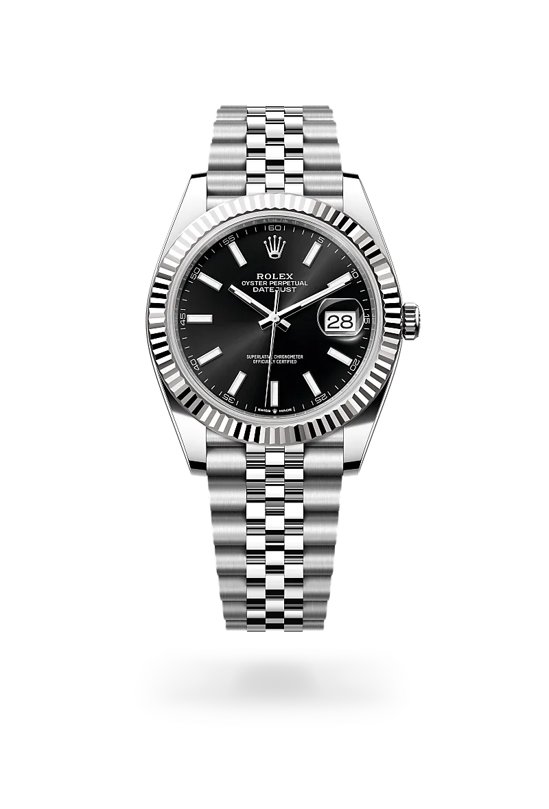 Rolex Datejust 41 in Oyster, 41 mm, Oystersteel and white gold