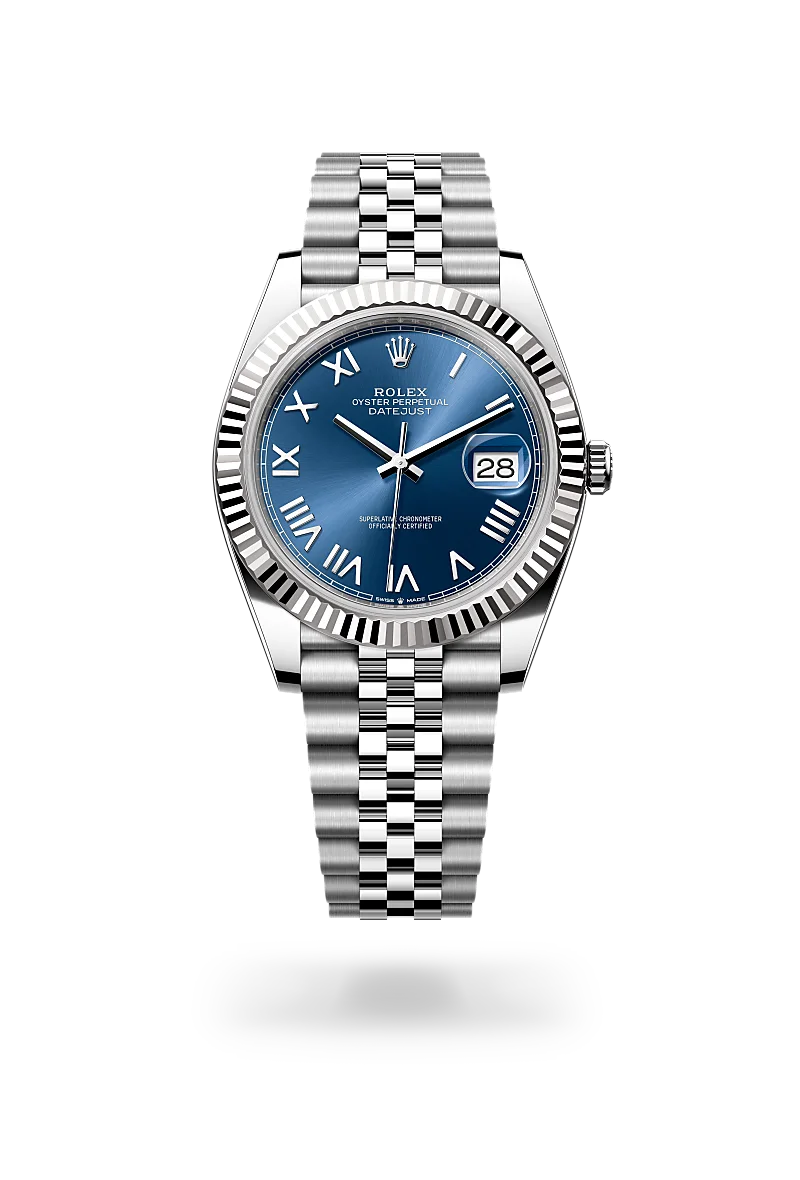 Rolex Datejust 41 in Oyster, 41 mm, Oystersteel and white gold
