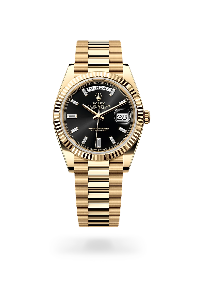 Rolex Day-Date 40 in Oyster, 40 mm, yellow gold