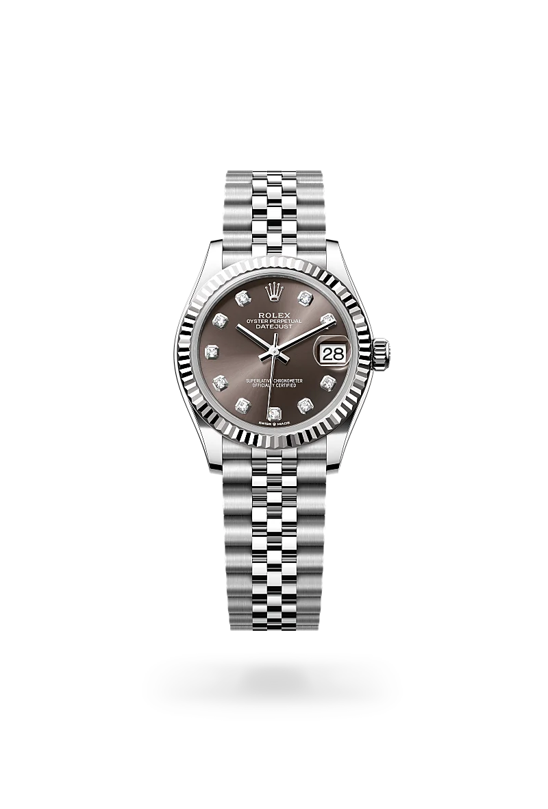 Rolex Datejust 31 in Oyster, 31 mm, Oystersteel and white gold