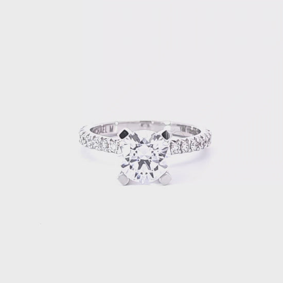 Diamond Prong Semi-Mount Engagement Ring