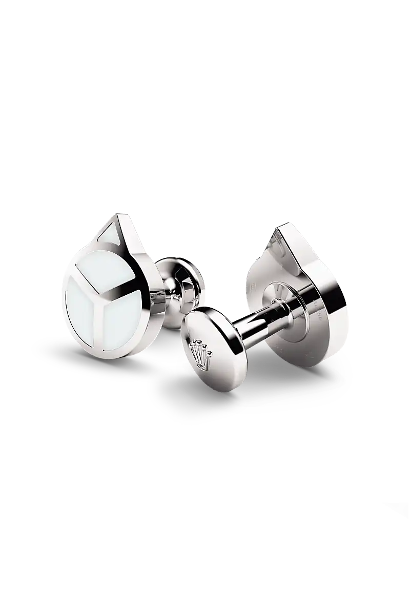 Rolex Cufflinks in White gold and luminescent material